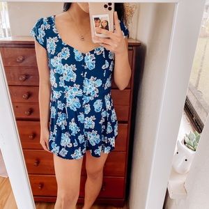 Forever 21 Floral Romper